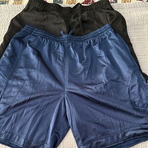 Vintage Starter Shorts Sz L (36-38) Mens Navy Blue Activewear Basketball Y2K